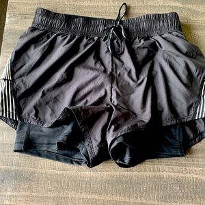 H&M black running shorts